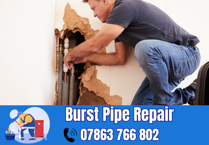 burst pipe repair Helsby